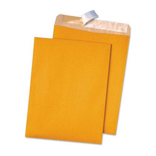 100% Recycled Brown Kraft Redi-Strip Envelope, 9 x 12, Brown Kraft, 100/Box