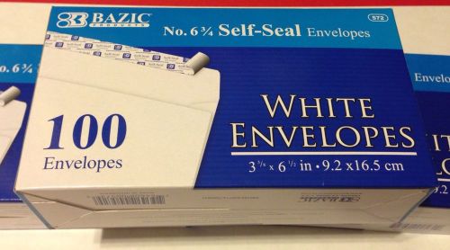 600 Peel and Self-Seal White Letter Mailing Envelopes 3 5/8” x 6 1/2”