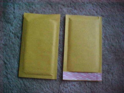 Pack of 10  4&#034;x8&#034; Self Seal Kraft Bubble Mailers Envelopes Padded Small