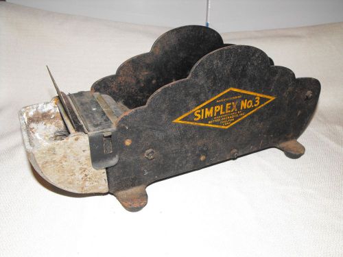 vintage commercial tape dispenser Simplex No.3 by Better Packages, inc.
