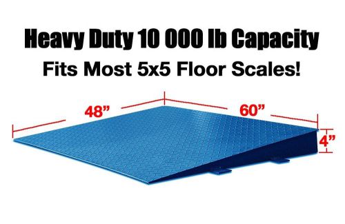 New 10000lb 60&#034;x48&#034; steel ramp w/ bolt-down holes fits most 5&#039;x5&#039; floor scales for sale