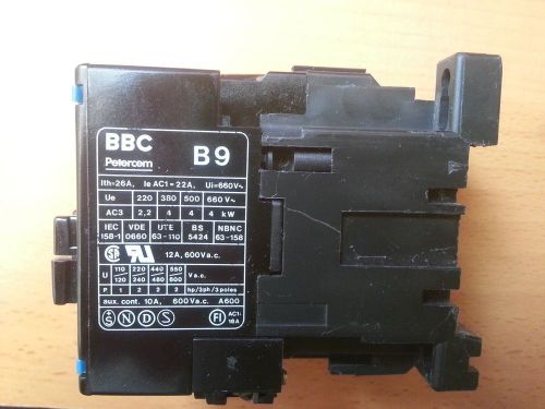 QTY 1 BBC ABB B9-30-10 Contactor Relay 3P COIL 110VAC - USED