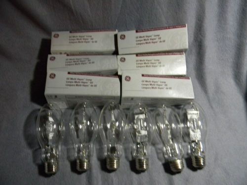 Lot 6 g.e. 70 watt metal halide multi vapor lamp bulb mvr 70/u/med for sale