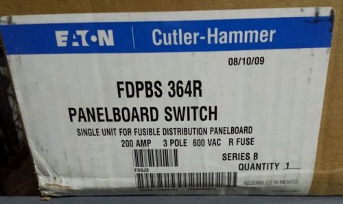Eaton Cutler-Hammer 200 amp panelboard switch FDPBS 364R New in box