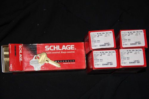 Schlage c145 blanks (box) and mortise cylinders