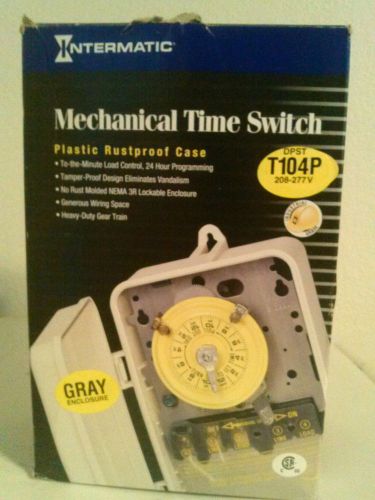 Intermatic T104P Mechanical Time Switch 208-277V AC 60 HZ DPST