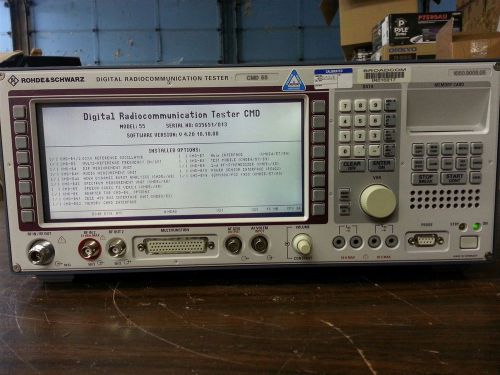 ROHDE &amp; SCHWARZ CMD 50 DIGITAL RADIO COMMUNICATION TESTER W/ MANY OPTIONS B44
