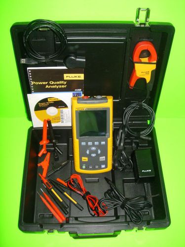 Fluke 43b/003 single phase power quality analyzer with flukeview &amp; cable *mint* for sale