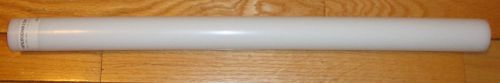 HDPE Natural (White) Plastic Rod 1.5&#034; Diameter x 24&#034; Long