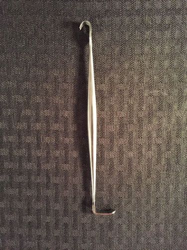ZSI Germany Stainless Tracheal Retractor Double Ended 3 Sharp Prongs Great Cond.