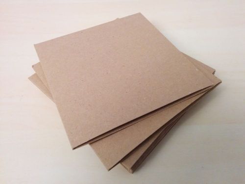 Blank chipboard kraft CD sleeves 10-pack