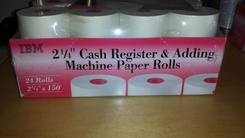 IBM 2 1/4&#034; x 150&#039; Cash Register &amp; Adding Machine Paper Rolls