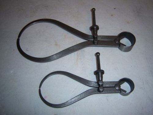 Pair Lufkin Machinist Friction Outside Divider with fine adjustment