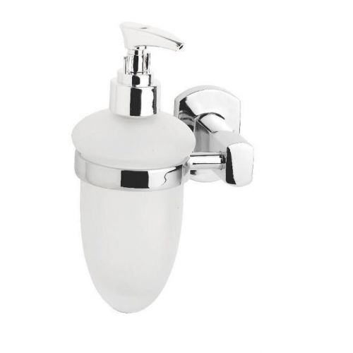Croydex Chelsea Soap Dispenser in Chrome/Foasted QM626641YWB Chrome/Frosted