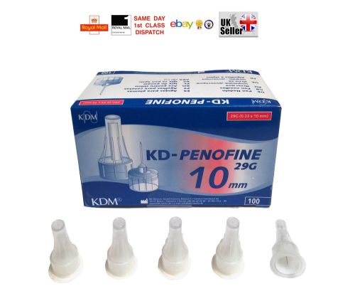 1x 100x INSULIN PEN NEEDLES KDM KD-PENOFINE STERILE 29G 0.33x10 mm FAST CHEAP