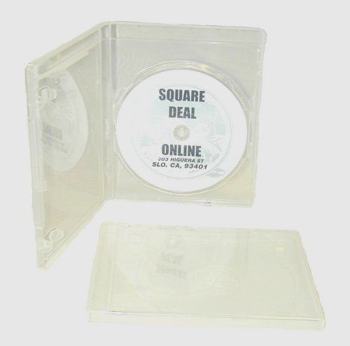 10 Empty Standard Clear Replacement Boxes / Cases for Single Blu-Ray Movies #DVB