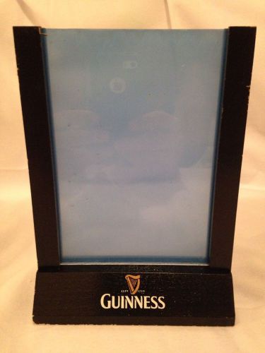 NEW GUINNESS STOUT LAGER BEER IRISH 8 WOODEN TABLE TENT BUSHMILLS
