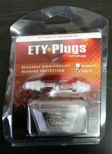 Etymotic research er20 ety-plugs hearing protection earplugs, large fit, for sale