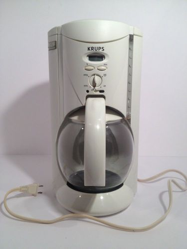Krups 10- Cup Coffee Maker  Dual Filter, 28&#034; power cord