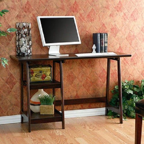 Wood Desk Office Furniture Laptop Desktop Workstation Space Dorm Computer School