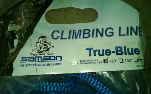 True Blue 12 Strand Climbing Rope 1/2&#034; by 120&#039; TB12120 Samson