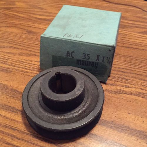 Ac35 (ak34) x 1-1/8&#034; maurey 3.45 in. od 1-1/8&#034; in. bore cast iron a belt pulley for sale