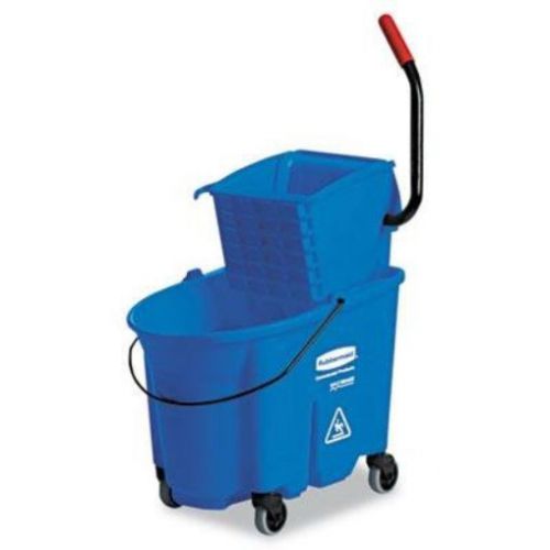 Rubbermaid Commercial - Wavebrake Side-Press Wringer/Bucket Combo 8.75Gal Blue &#034;