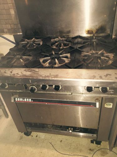 Garland 6 Burner Stove Range Oven 36&#034;Wide