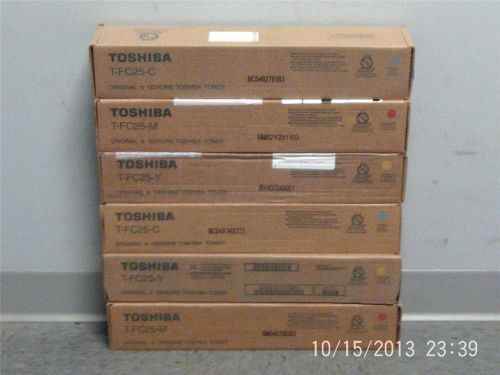 Genuine Toshiba Toner Cartridges type T-FC25 2C 2Y 2M