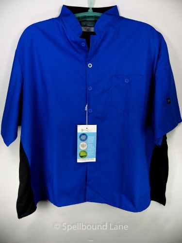 Happy Chef Cook Cool Shirt 4XL Blue Black Vented