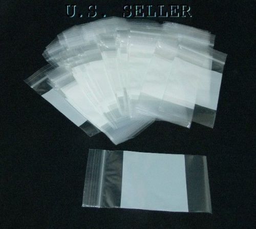 Self locking 4x6 inch 2mil plastic storage bags white 100 qty for sale