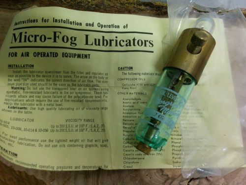 Norgren Micro-Fog Oil Gauge Lubicator #10-0040018 - NOS