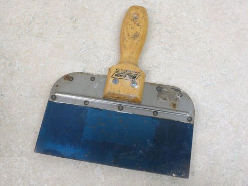 Walboard 8&#034; Taping Knife With Wooden Wood Handle Nice!