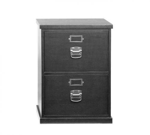 Pottery barn black bedford 2-drawer file cabinet for sale