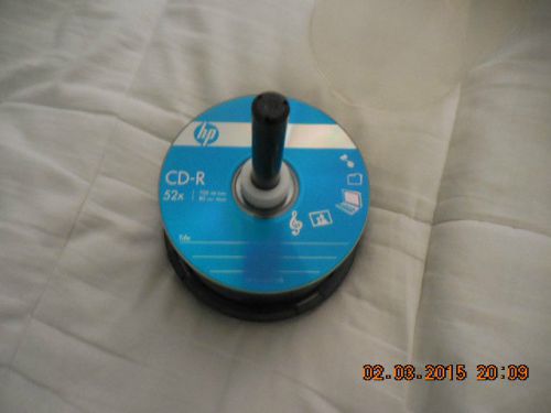 HP CD-R 700 MB data / 80 minutes of music / Lot of 50 new