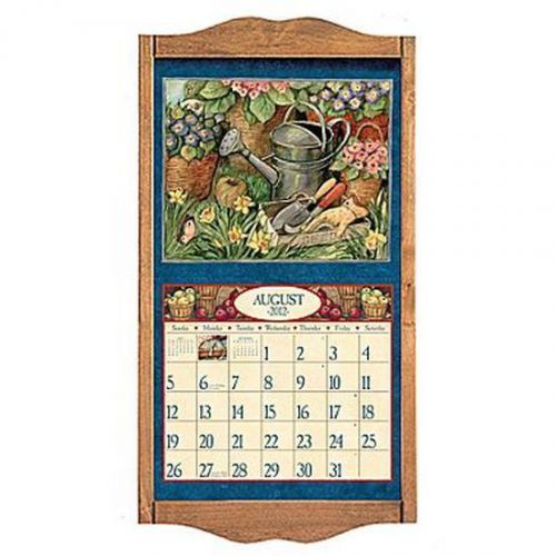 NEW LANG Wooden Calendar Frame, Honey Maple
