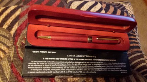 rosewood bllpoint pen in rosewood gift box