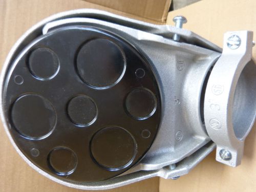 1 new 3&#034; aluminum service entrance cap weather head hubbell raco 2412 for sale