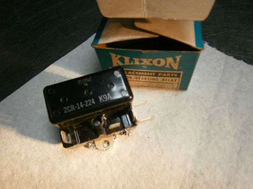 NEW KLIXON 2CR-14-224 K9A MOTOR STARTING RELAY W/BOX