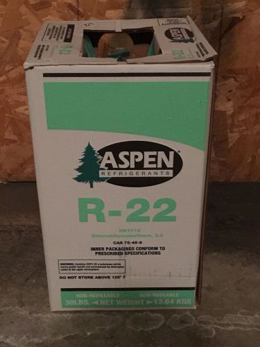 BRAND NEW!! NEVER OPENED 30LB ASPEN R22 REFRIGERANT  -