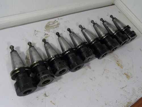 LOT OF 9 KENNAMETAL CAT40  CV40TG100300  TOOL HOLDERS  MADE IN USA