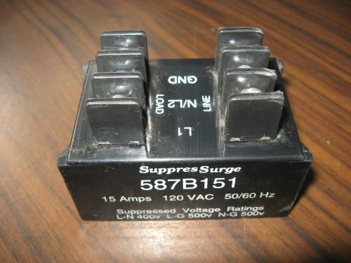SuppresSurge 587B151 Powerline Protector 15 Amp, 120 VAC