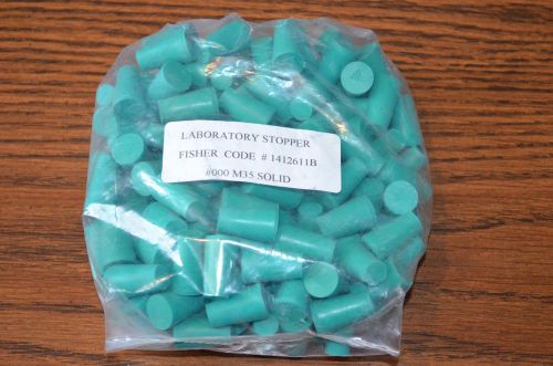 100 NEW Fisher Laboratory Solid Rubber Stopper 1412611B #000 M35