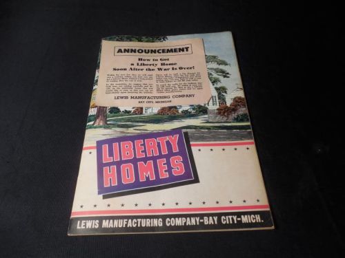 Vintage 1940s Liberty Homes House CAtalog Building 1940 1941