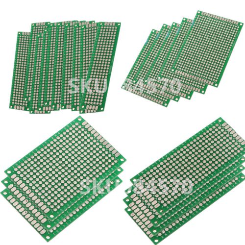 20x double-side prototype pcb universal circuit board. 2x8 3x7 4x6 5x7cm diy new for sale