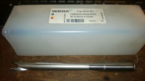 Widia top drill m1 tdm0551r8ss056 0.5512-0.5708&#034; 8xd modular carbide tip drill for sale