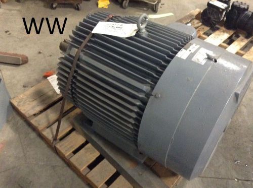 Reliance electric 100 hp motor 1180 rpm p44g7e-g2-ue 3.375&#034; shaft 460 vac for sale