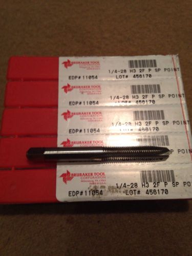 BRUBAKER Plug Spiral Point Taps 1/4-28 H3 2F P SP Point Qty. 5