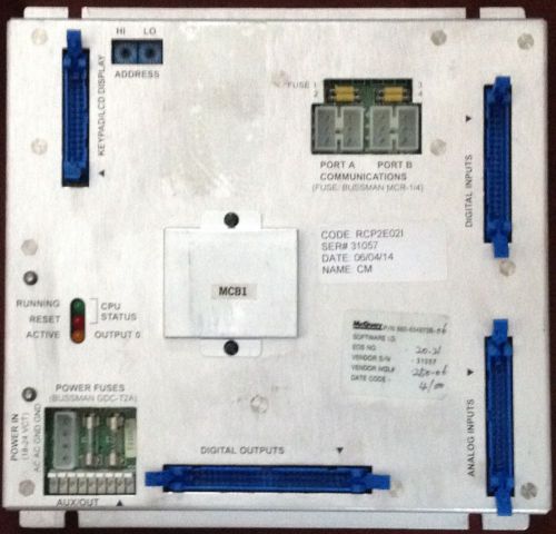 McQuay RCP2E02I air cooled water chiller control