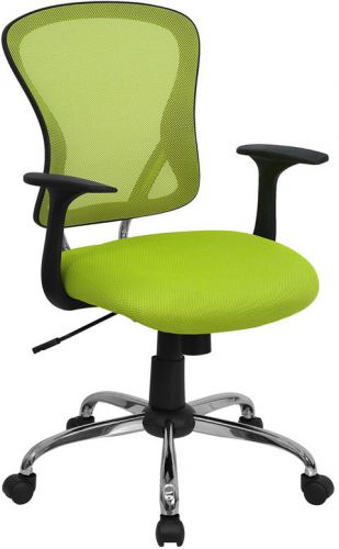 Mid-Back Green Mesh Office Chair with Chrome Finished Base (MF-H-8369F-GN-GG)